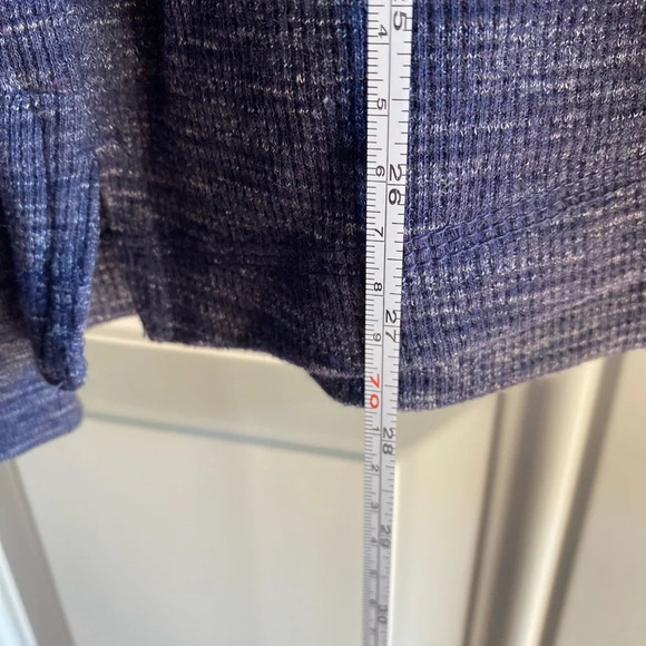 U.S.Polo ASSN Shirt Men's Medium Blue Henley Striated Long Sleeve New With Tags - Picture 5 of 6